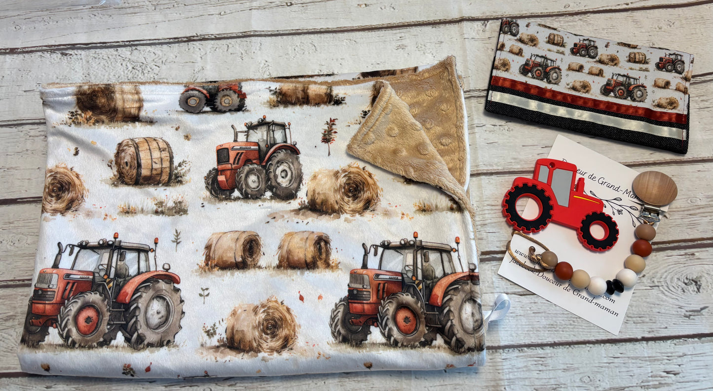 Ensemble cadeau Tracteurs aux champs