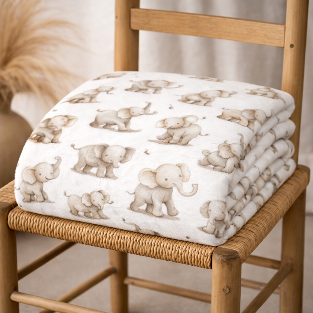 Couverture douceur éléphant