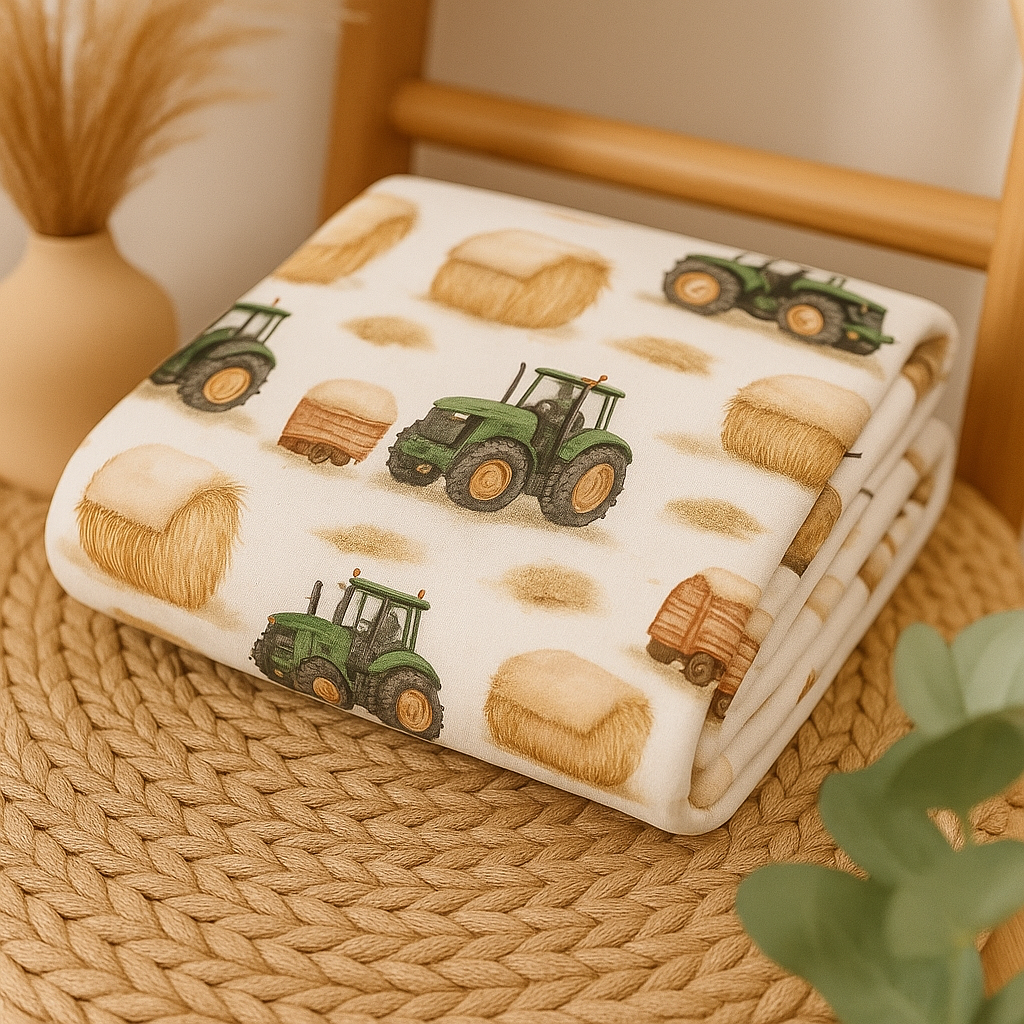 Couverture douceur tracteur et balle de foins