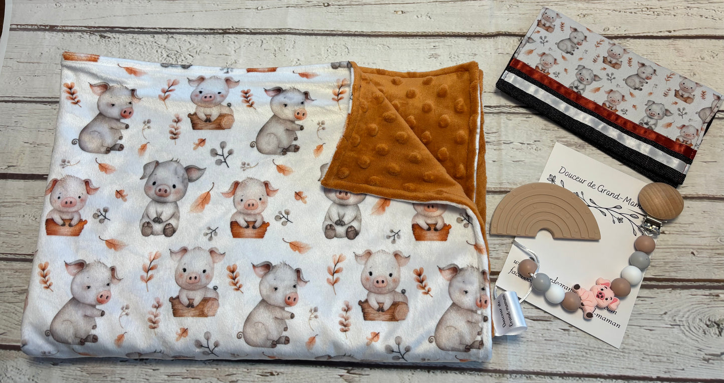Ensemble cadeau Bébé cochon