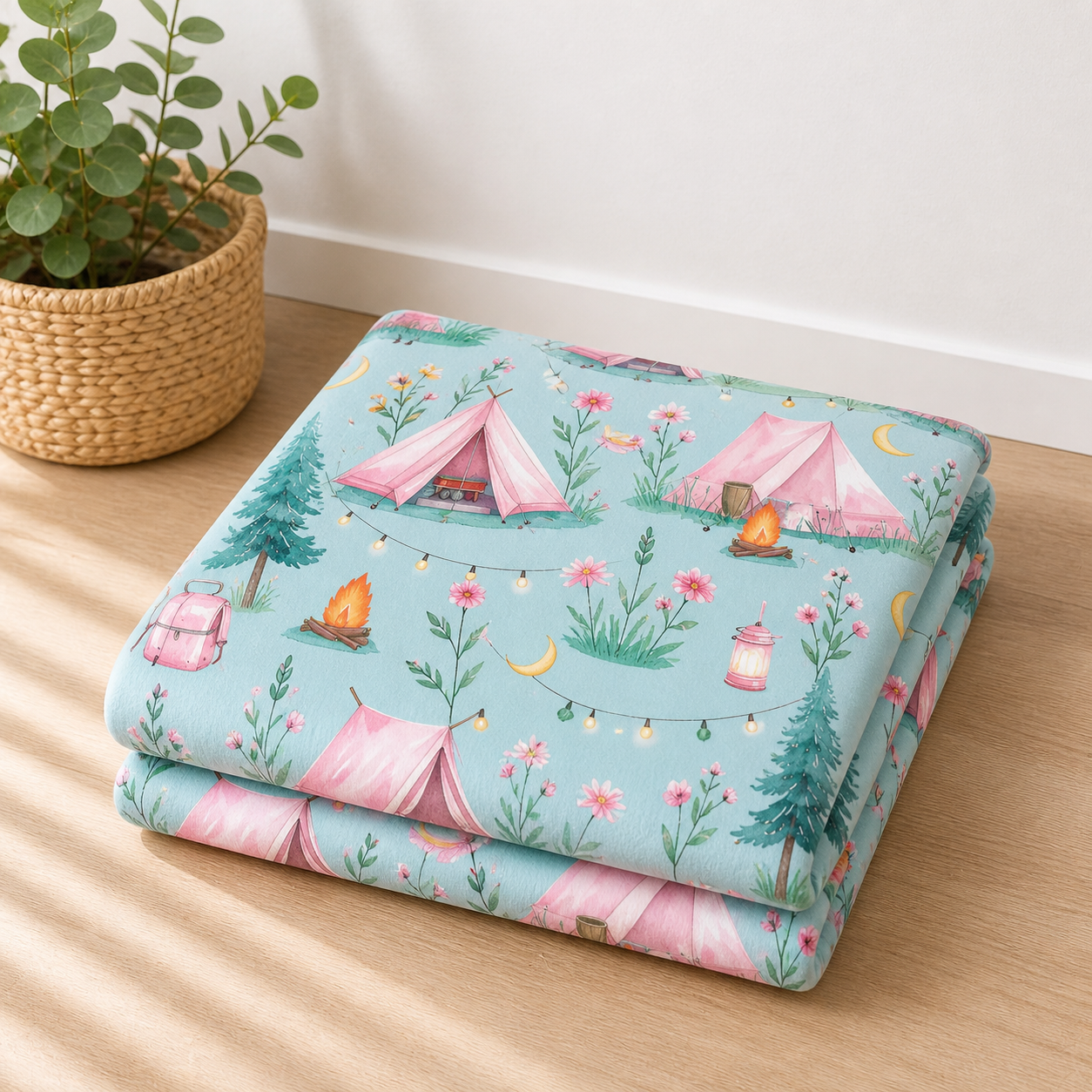 Couverture douceur tente rose