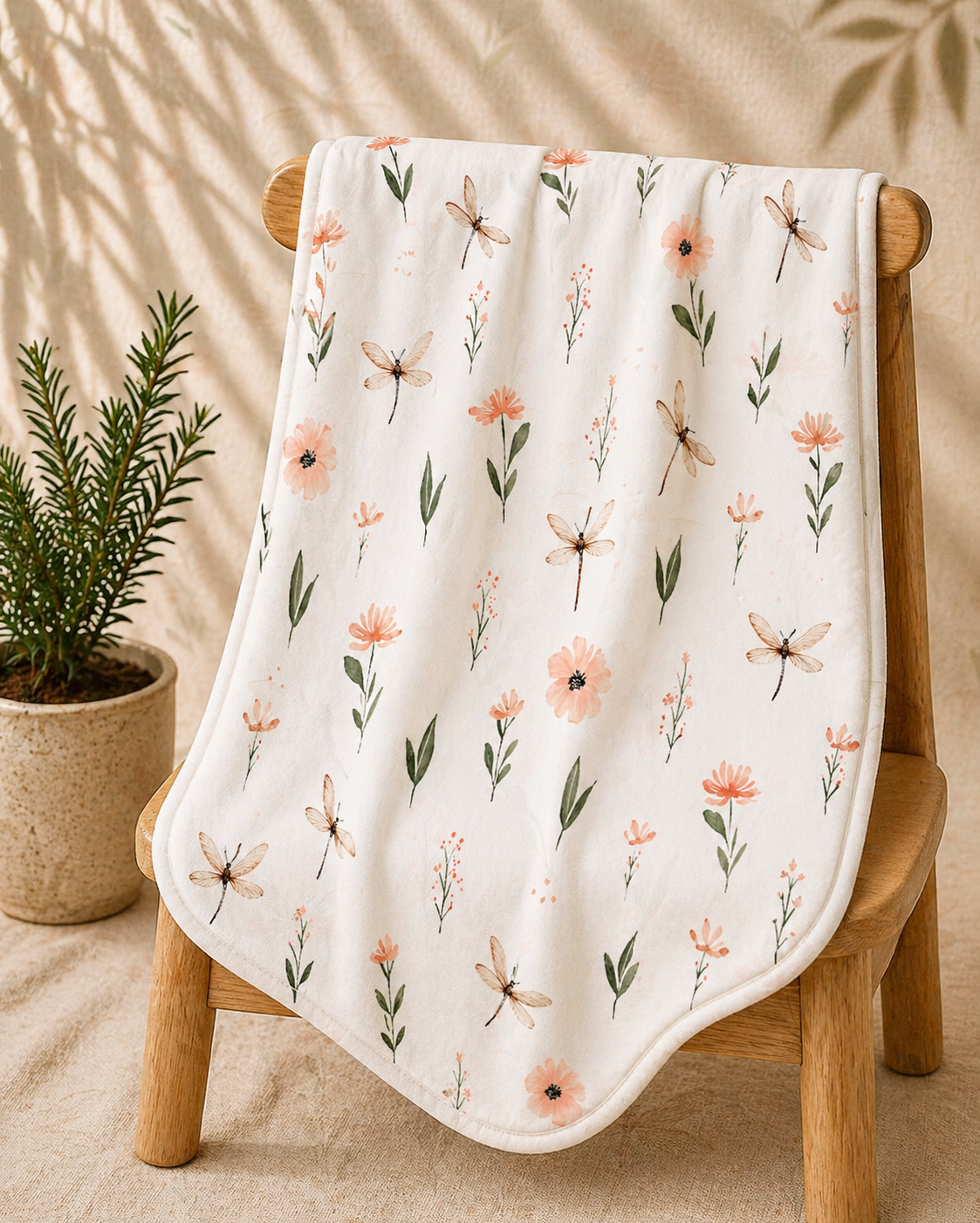 Couverture douceur libellule
