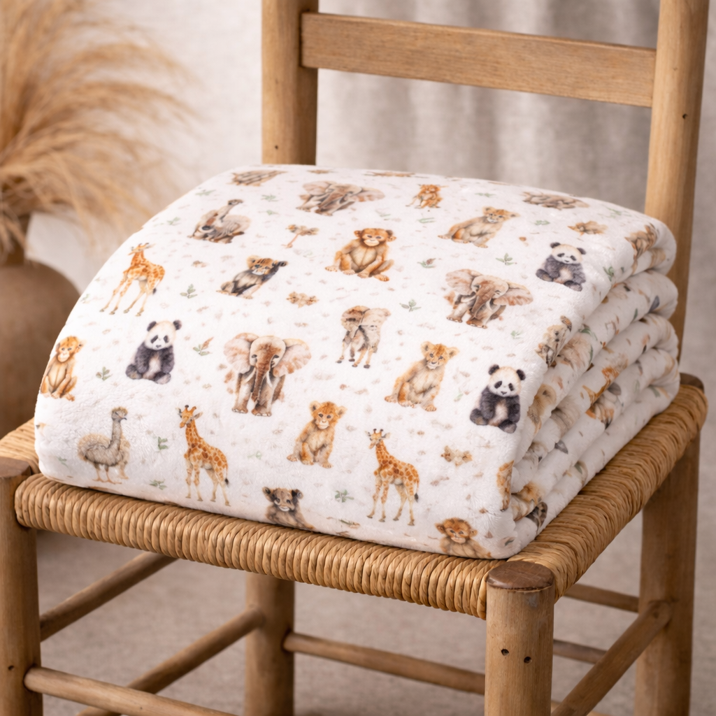 Couverture douceur jungle