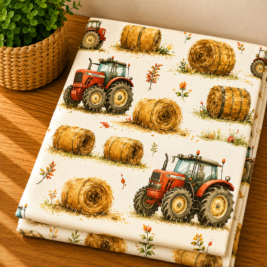Couverture douceur tracteur aux champs