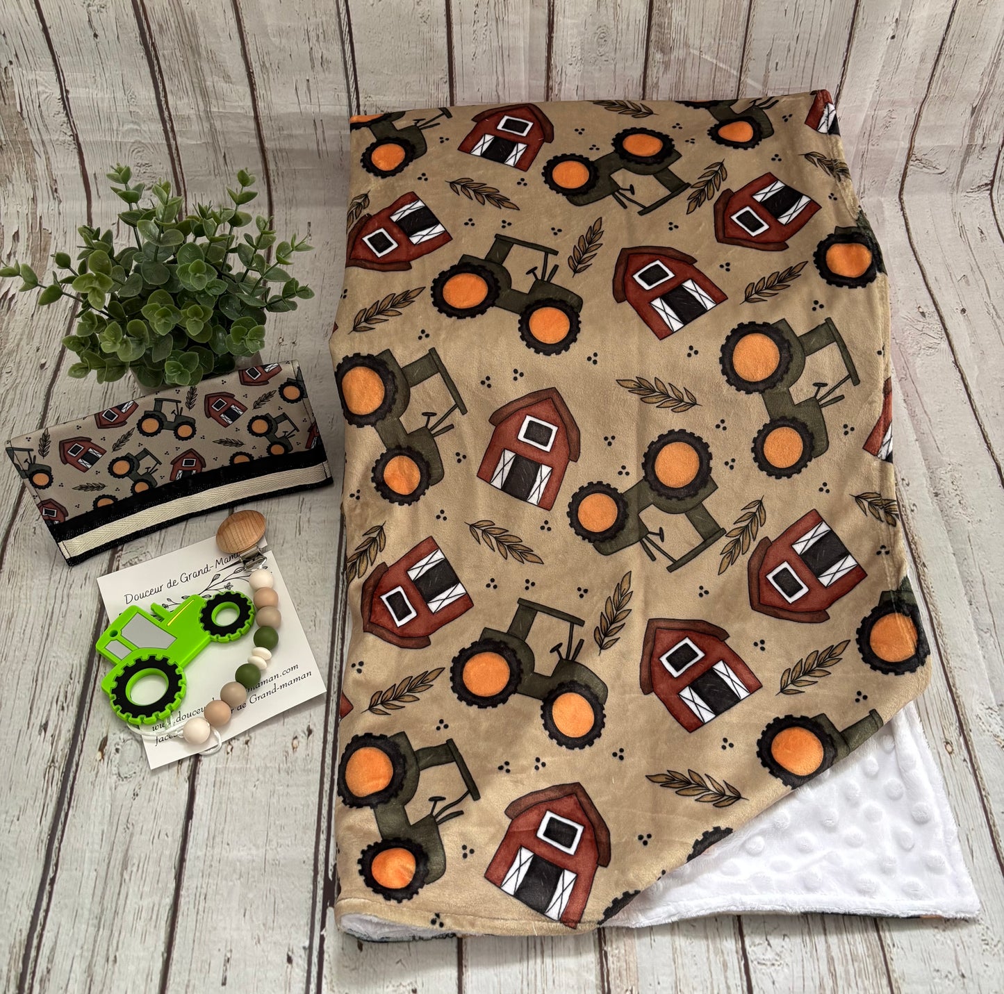 Ensemble cadeau Tracteur d’automne
