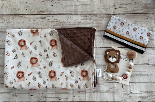 Ensemble cadeau lion