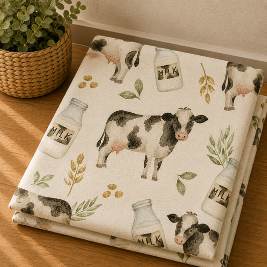 Couverture douceur vache  laitière