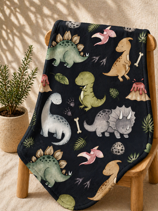 Couverture douceur Bébé dino