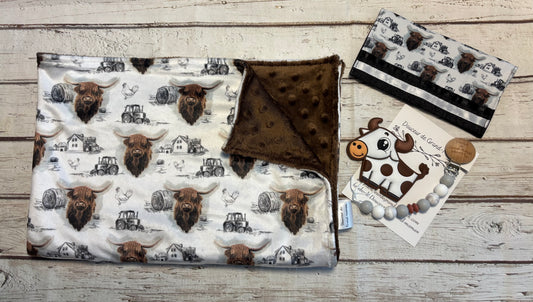 Ensemble cadeau Boeuf Highland