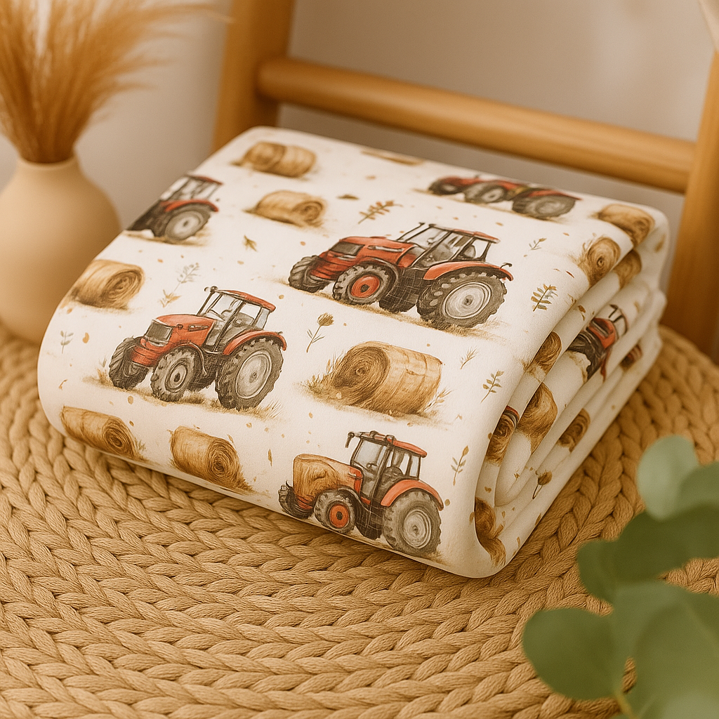 Couverture douceur tracteur aux champs