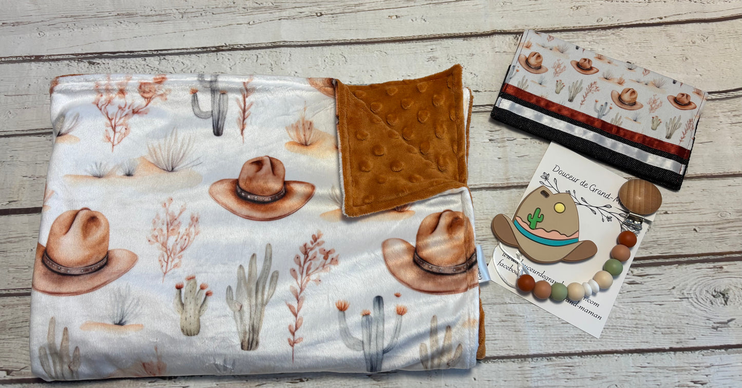 Ensemble cadeau chapeau western