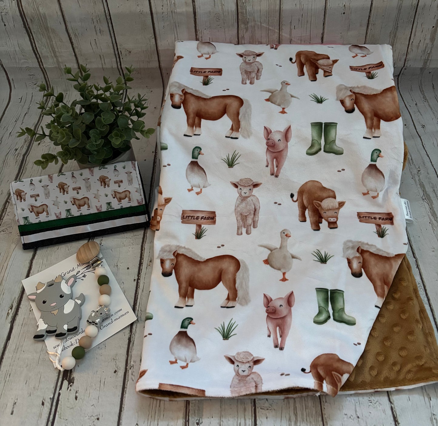 Ensemble cadeau amis de la ferme