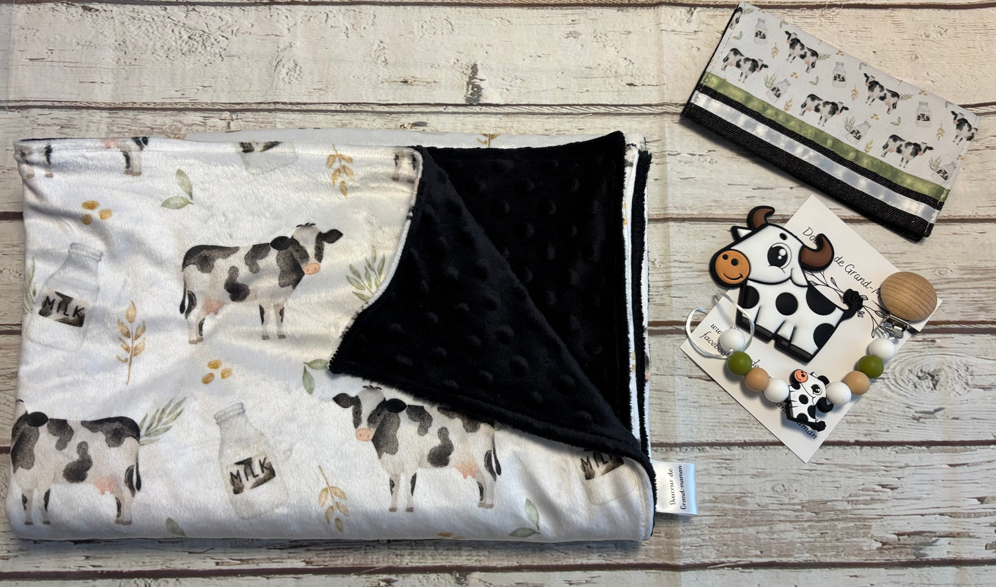 Ensemble cadeau vache laitière