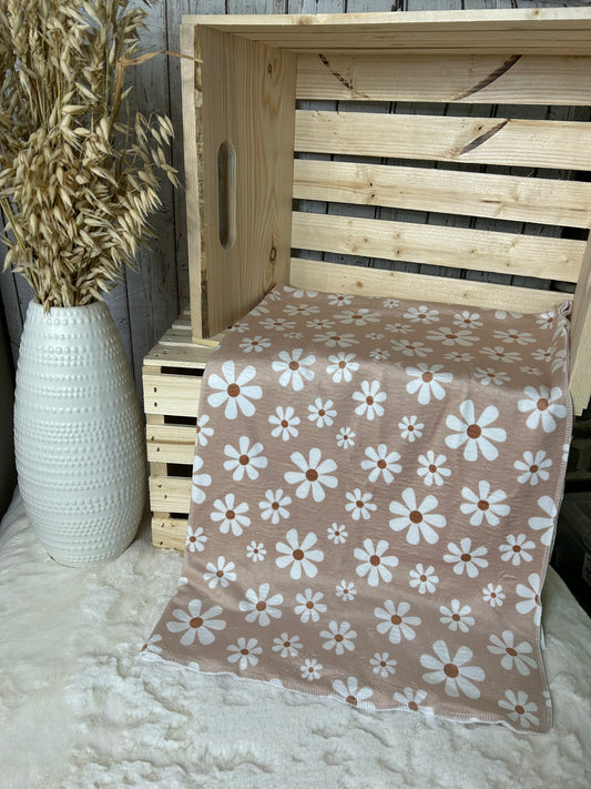 Couverture en squish Marguerite beige