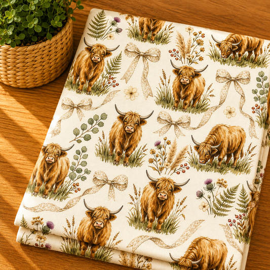 Couverture douceur Highland boho