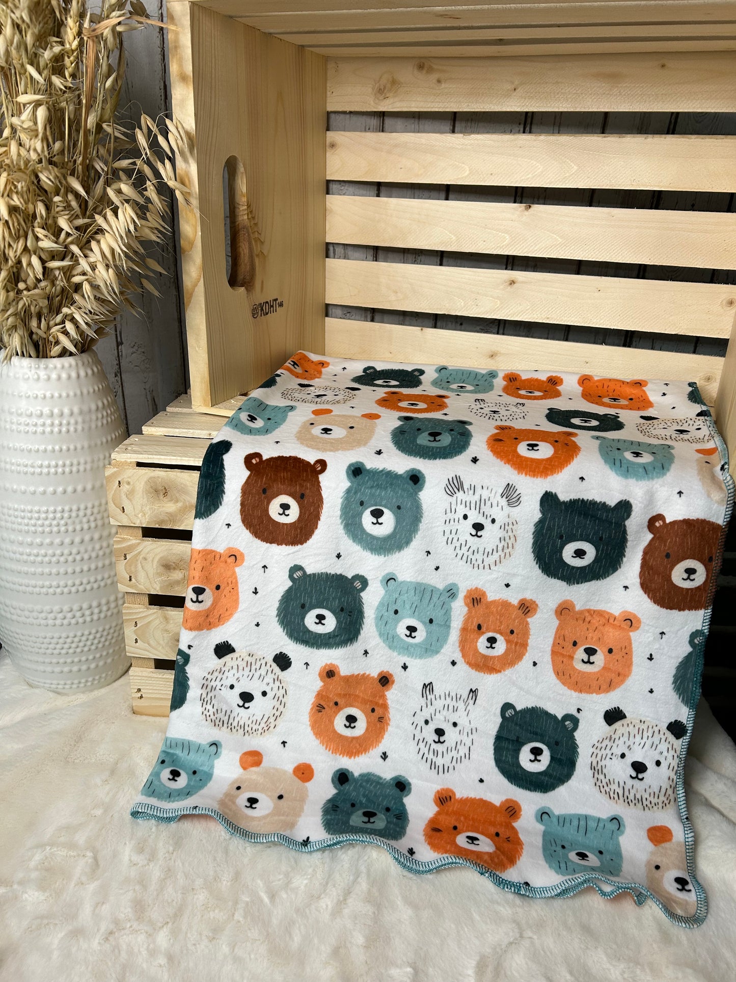 Couverture en squish Ours foncé