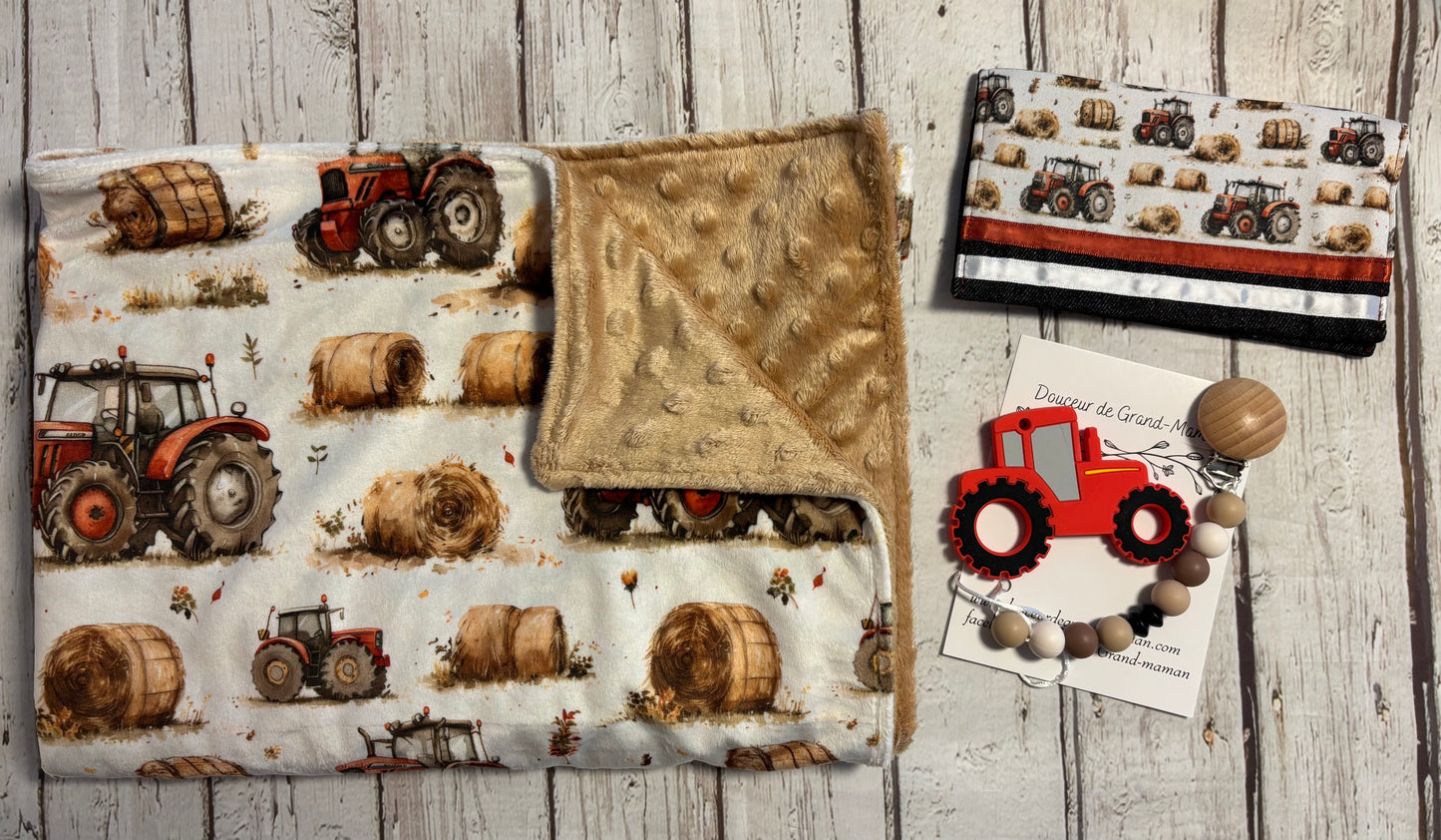 Ensemble cadeau Tracteurs aux champs