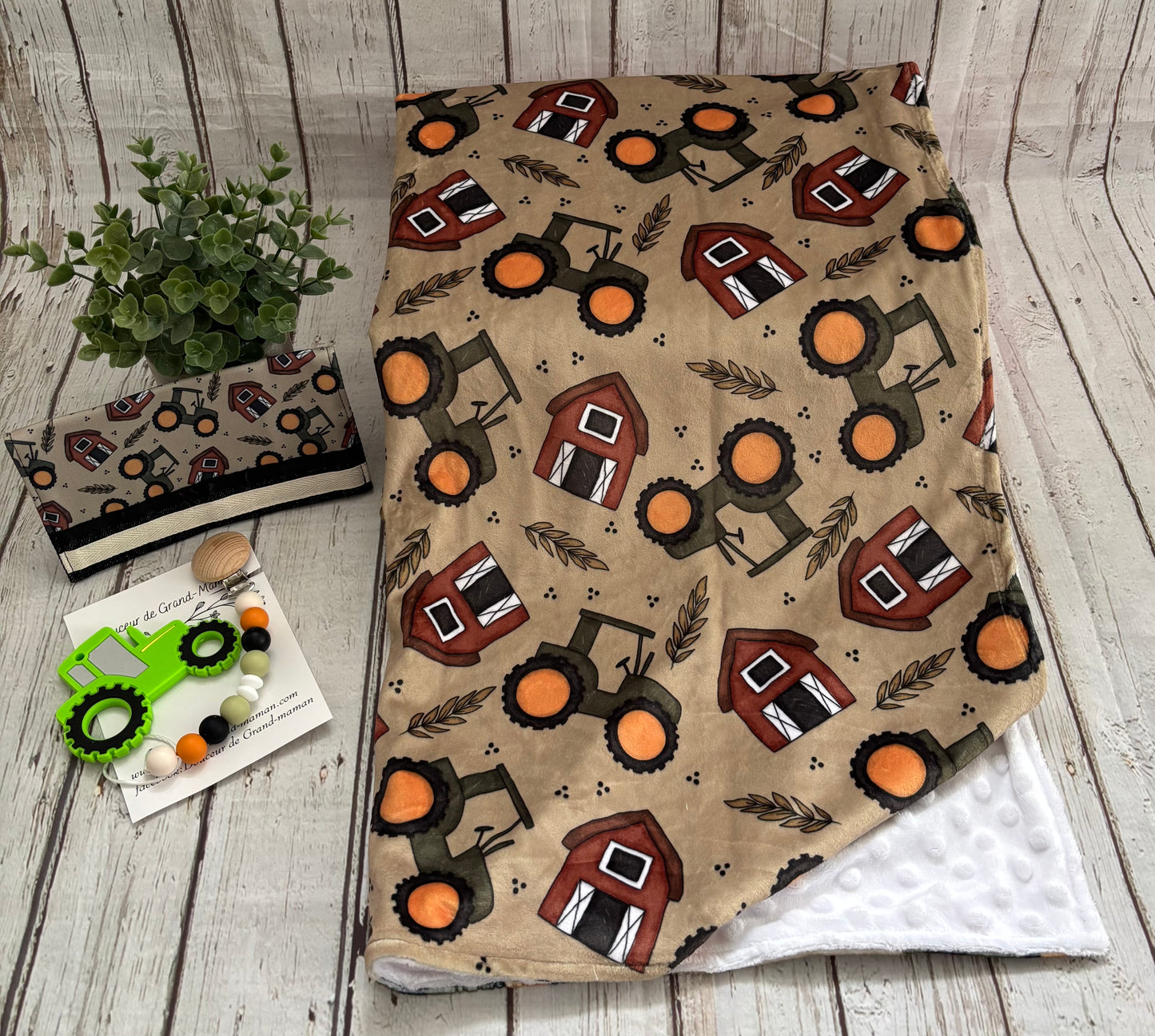 Ensemble cadeau Tracteur d’automne