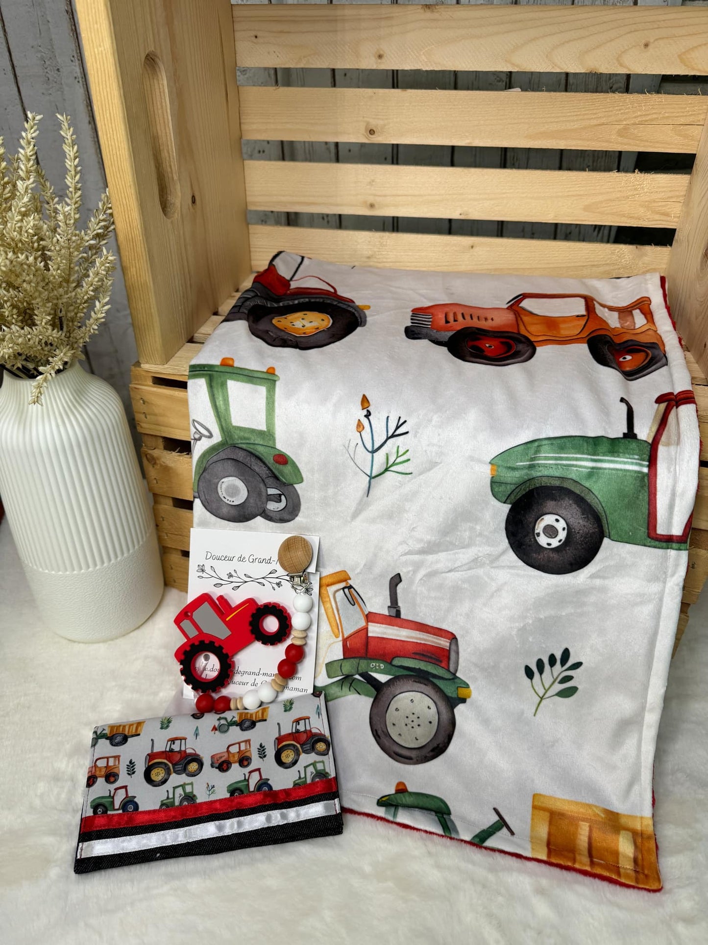 Ensemble cadeaux tracteurs de ferme