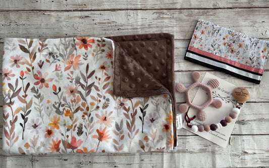 Ensemble cadeau champs de fleurs