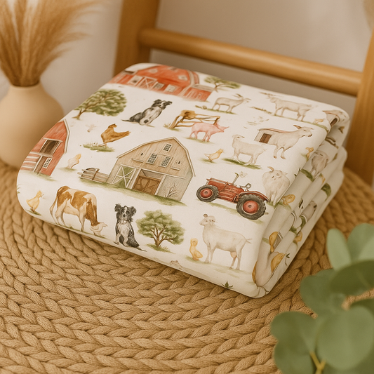 Couverture douceur a la ferme