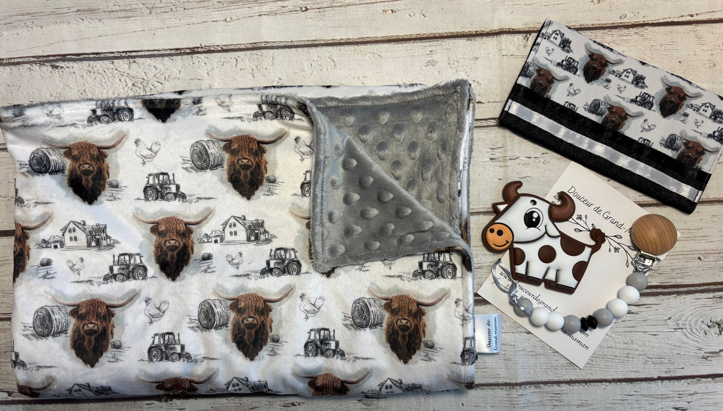 Ensemble cadeau Boeuf Highland