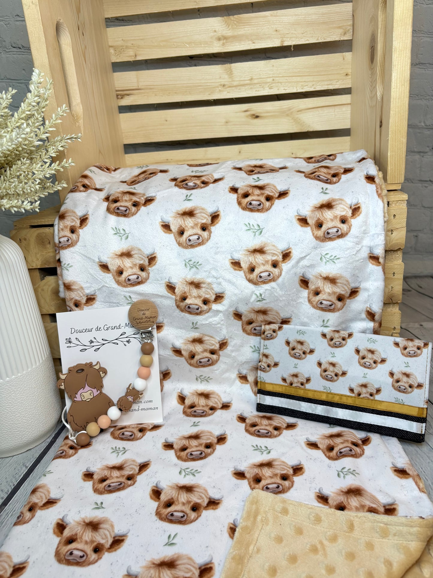 Ensemble cadeau Bébé highland