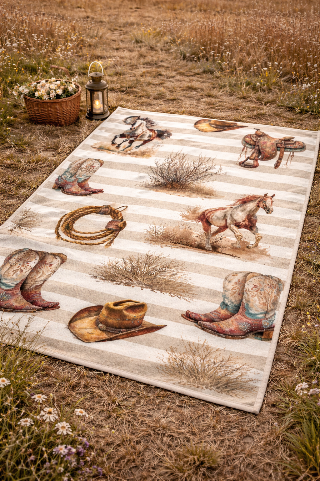 Couverture en squish adulte cheval western