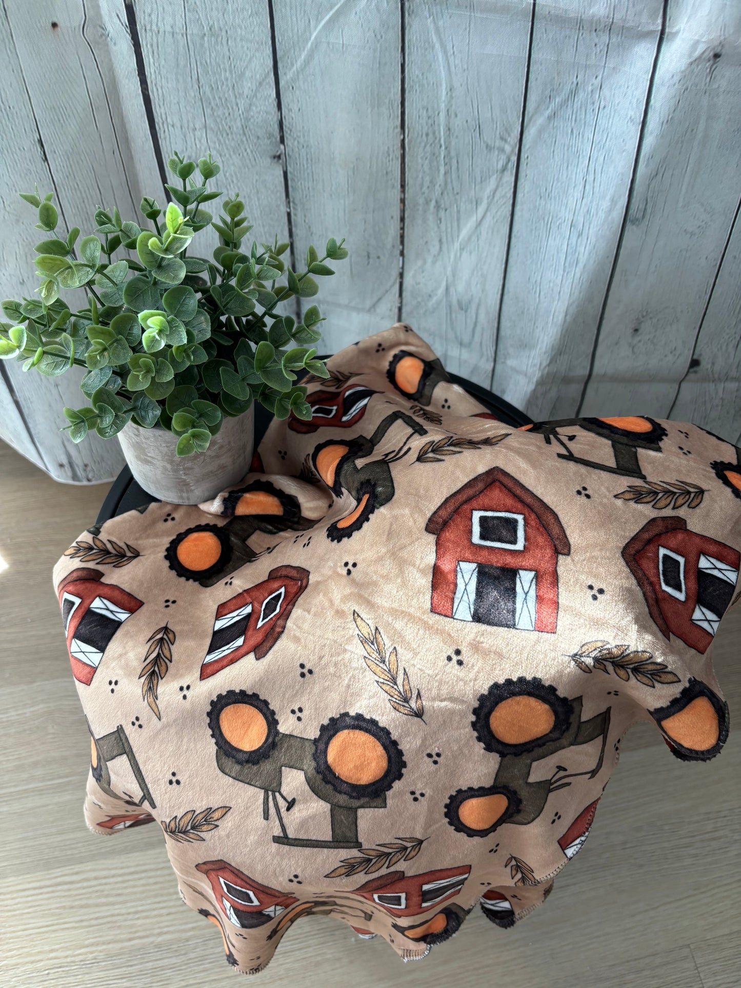 Couverture en squish  tracteur d’automne