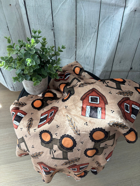 Couverture en squish  tracteur d’automne