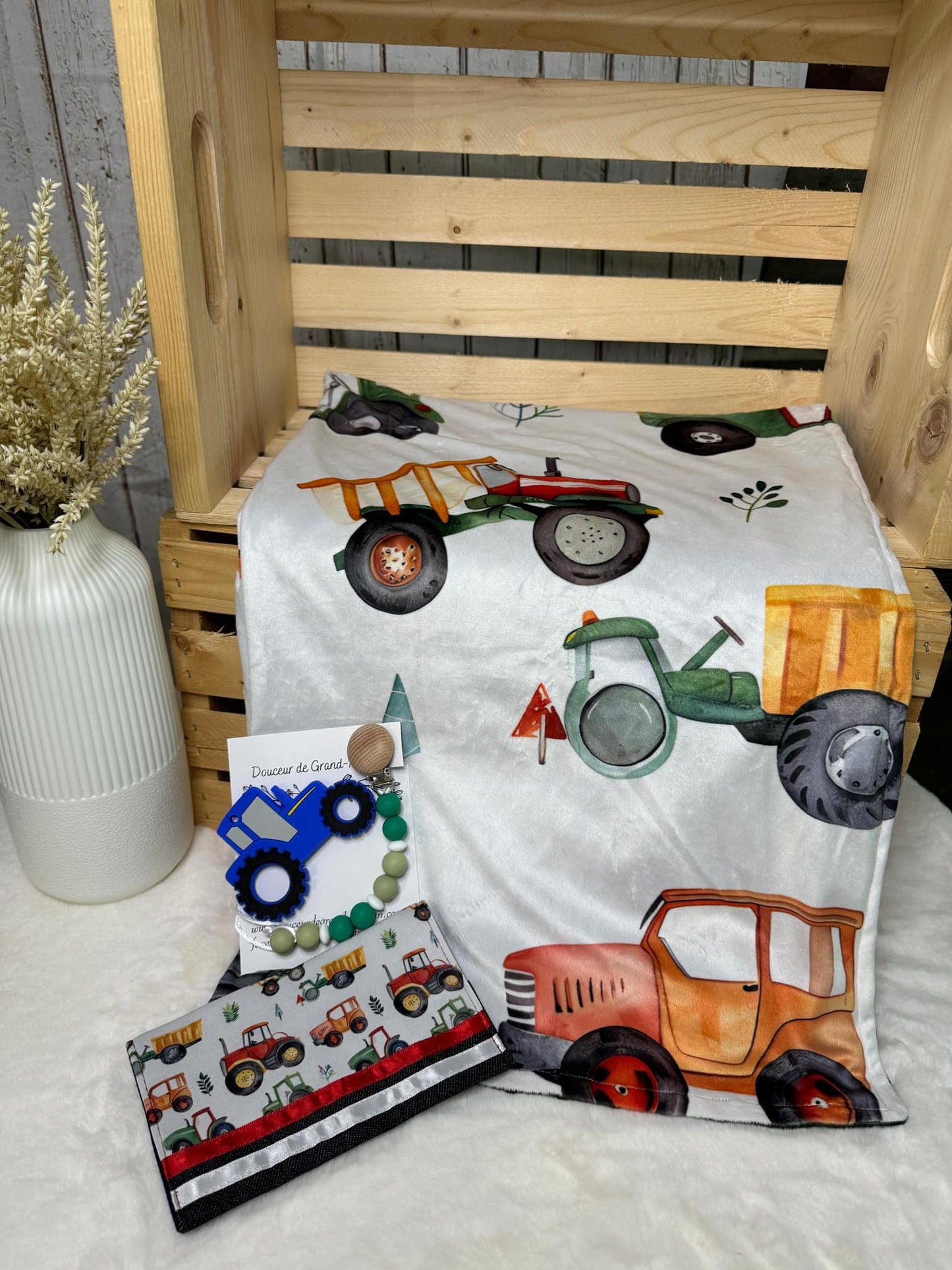 Ensemble cadeaux tracteurs de ferme