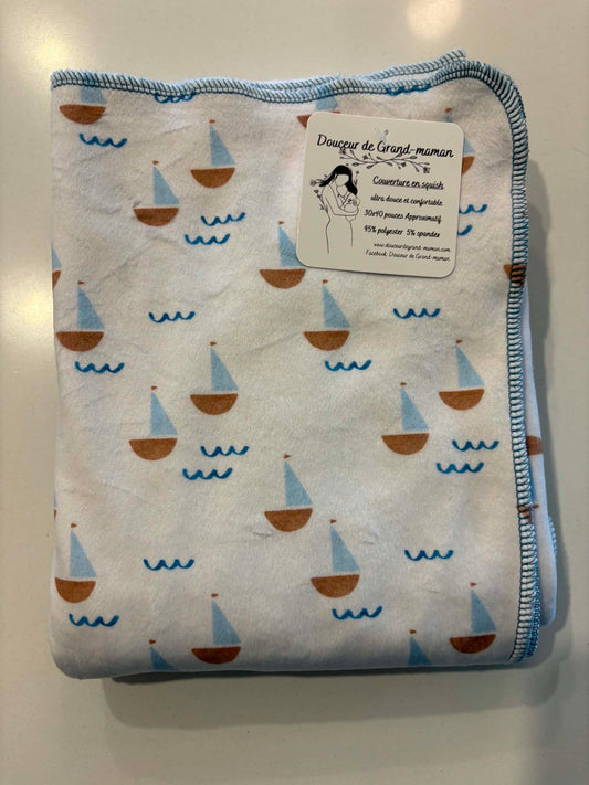 Couverture douceur Petit voilier