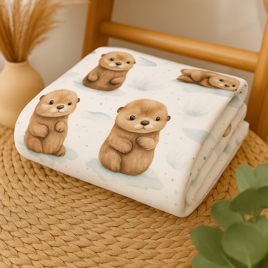Couverture douceur  loutre neutre