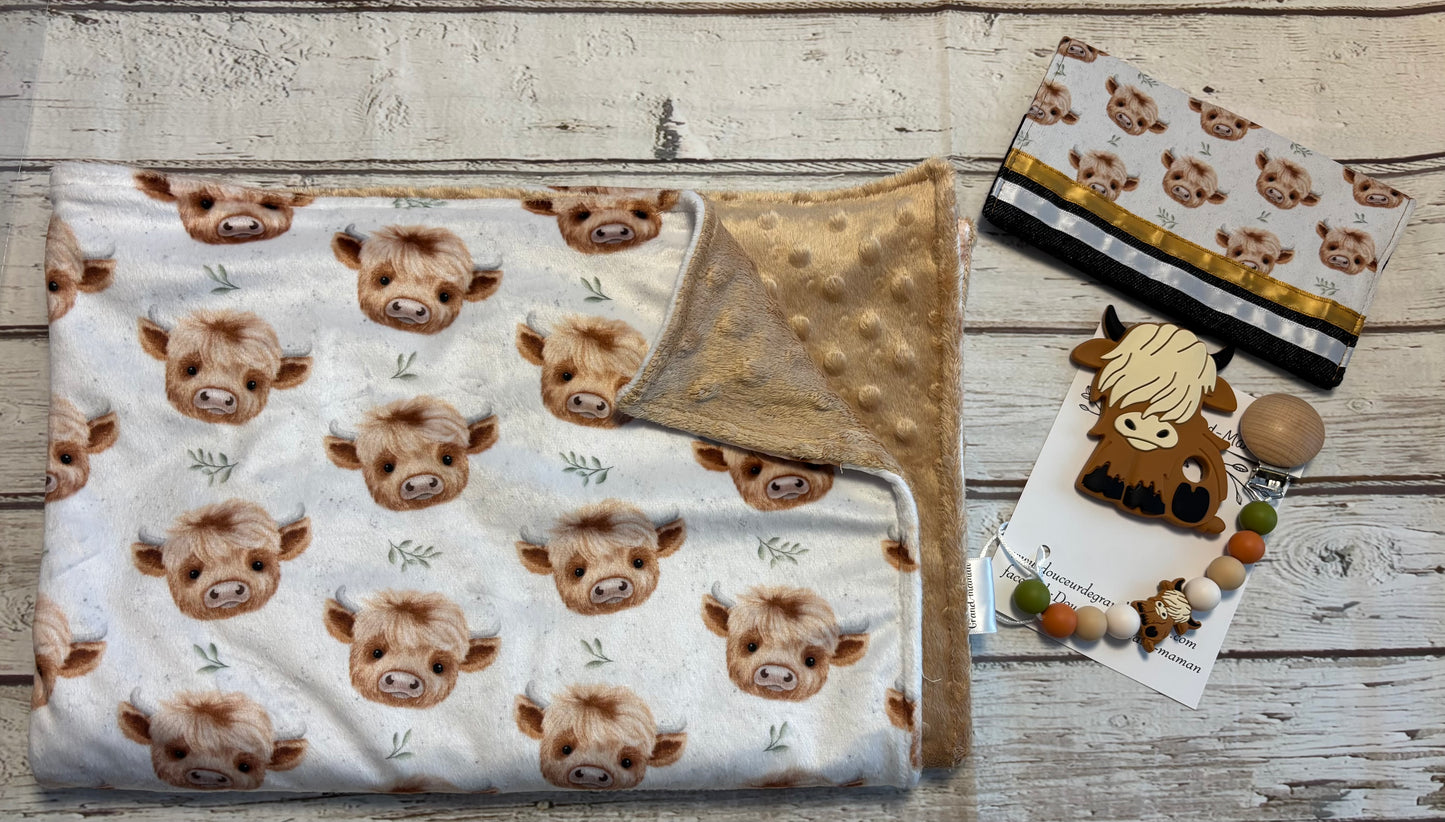 Ensemble cadeau Bébé highland