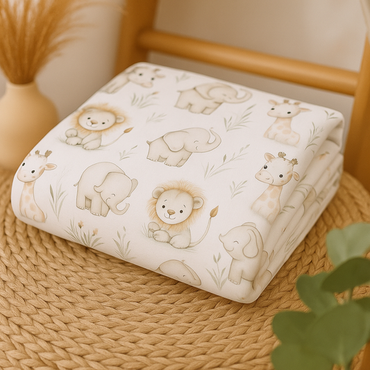 Couverture douceur bébé zoo