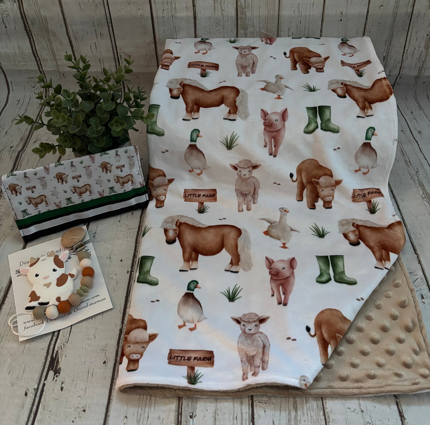 Ensemble cadeau amis de la ferme
