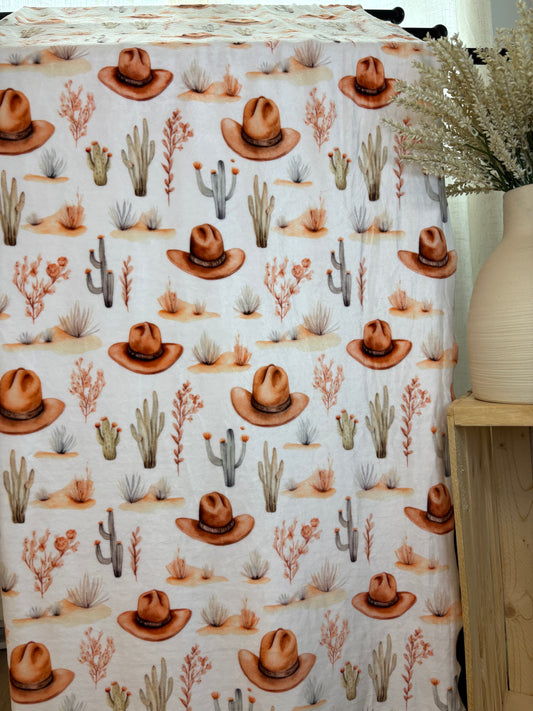 Couverture adulte chapeaux cowboy