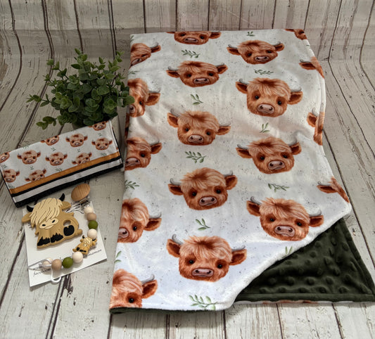Ensemble cadeau Bébé highland