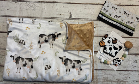 Ensemble cadeau vache laitière