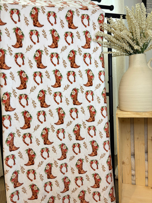 Couverture adulte en squish cow-boy boho