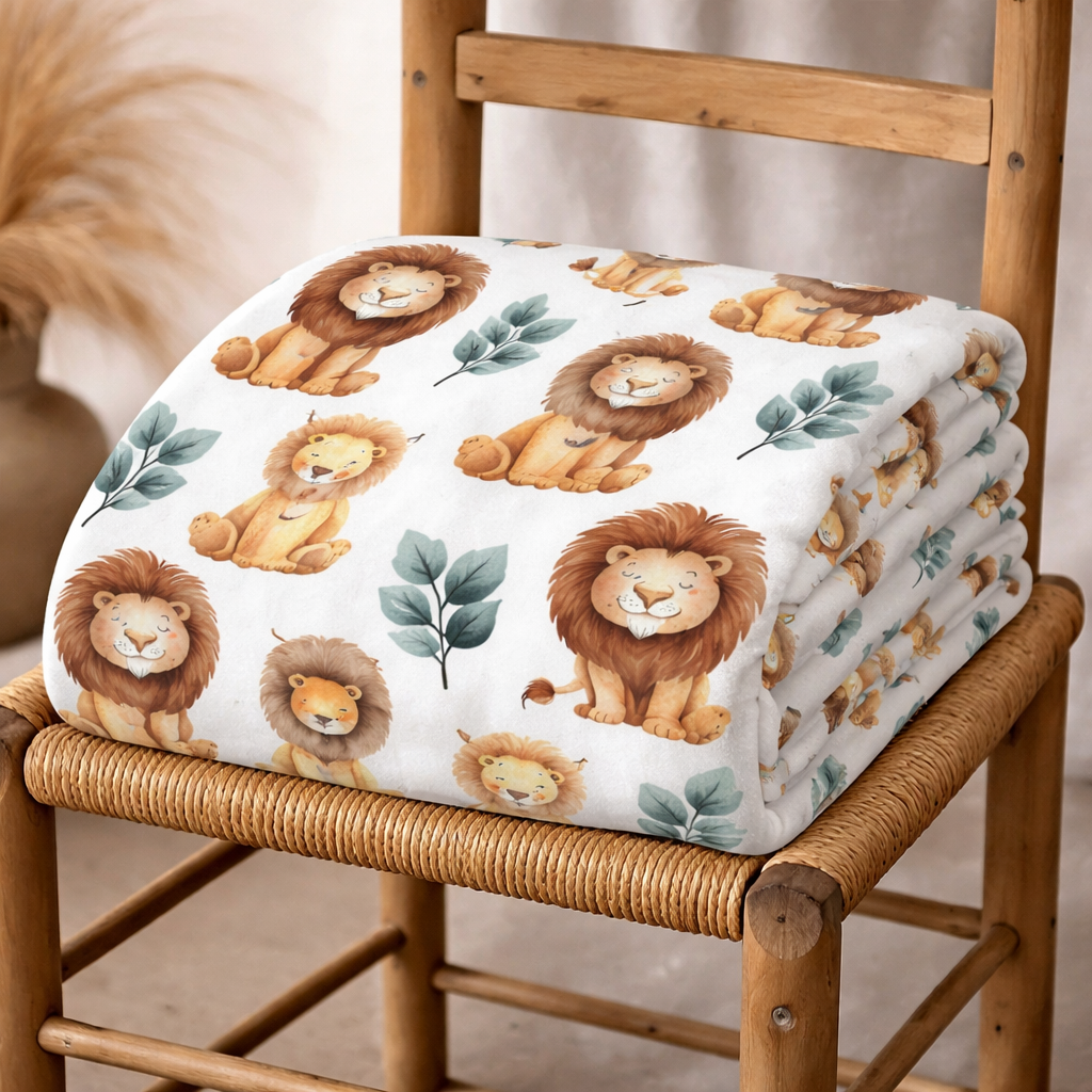 Couverture douceur  lionceau