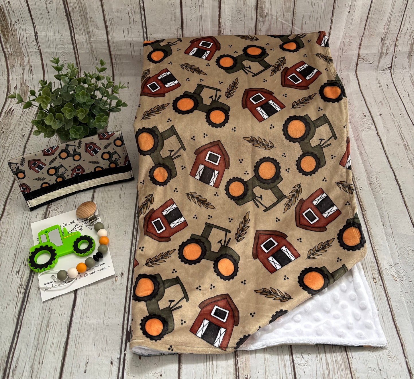 Ensemble cadeau Tracteur d’automne
