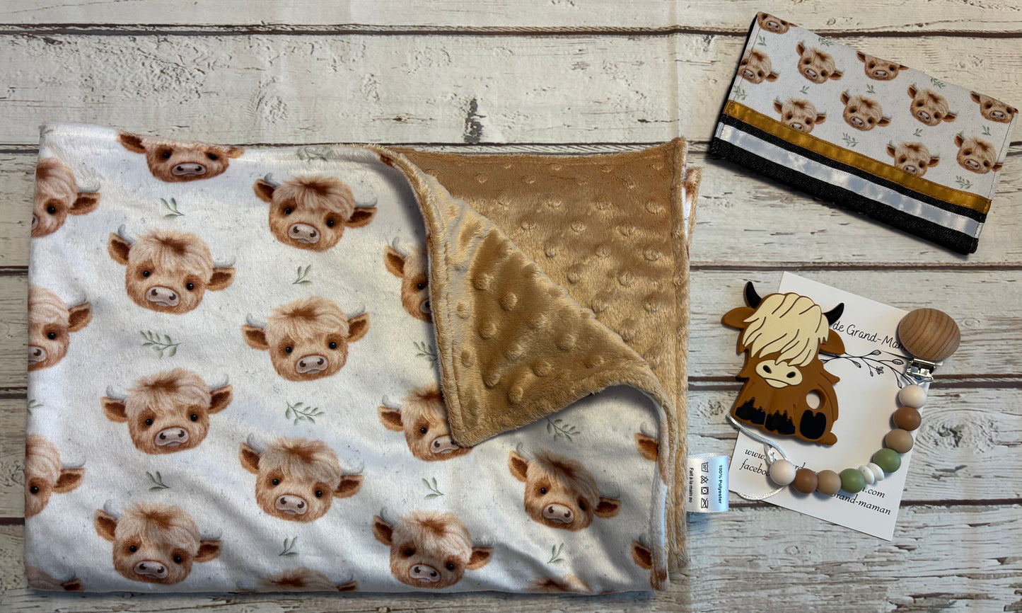 Ensemble cadeau Bébé highland