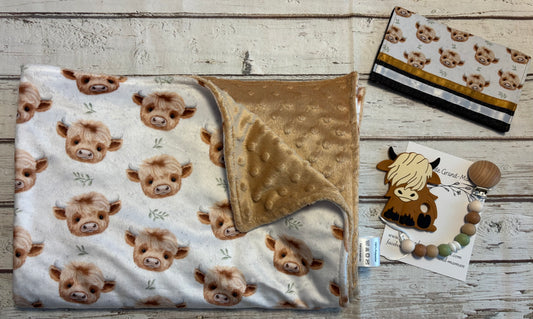 Ensemble cadeau Bébé highland