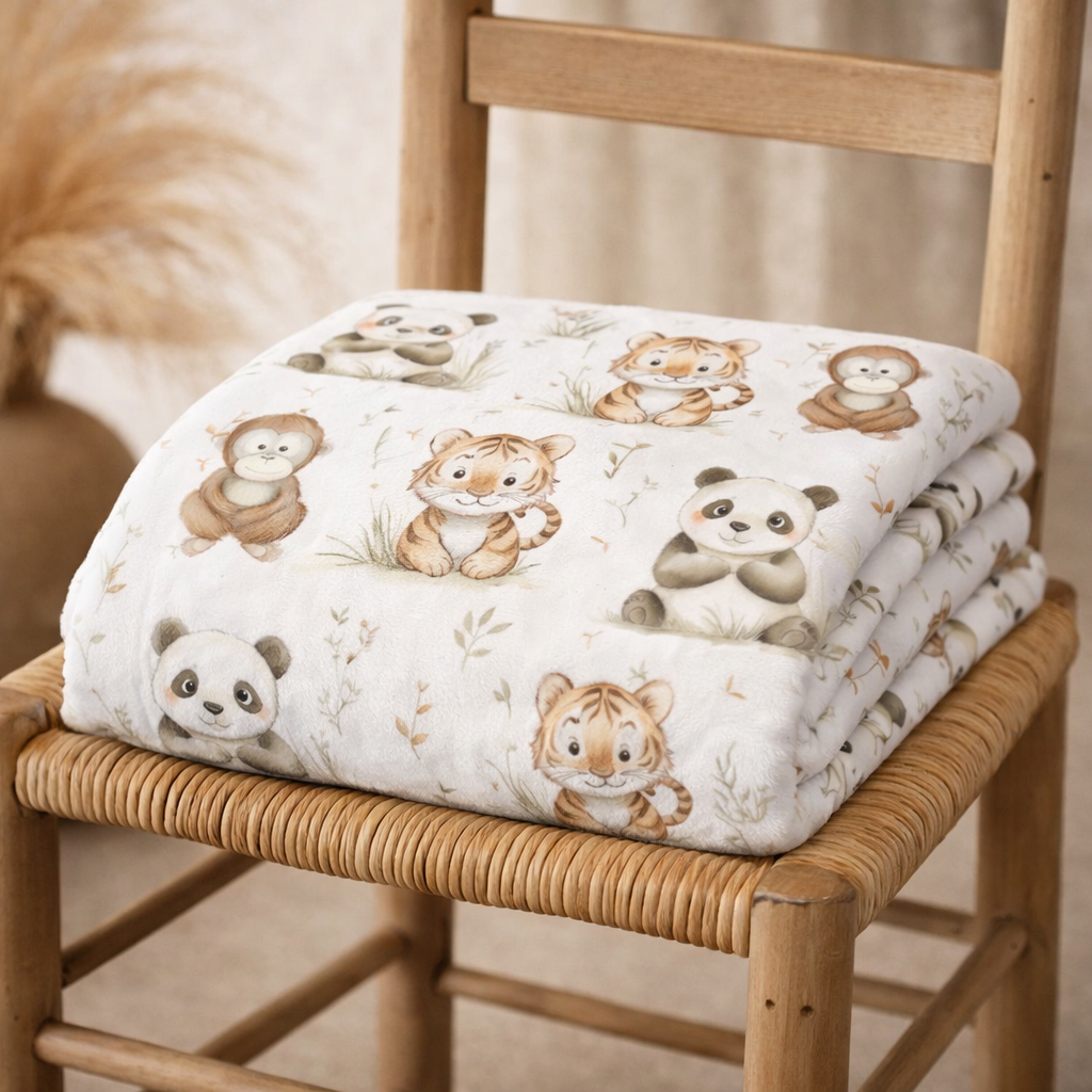 Couverture douceur panda et ses amis