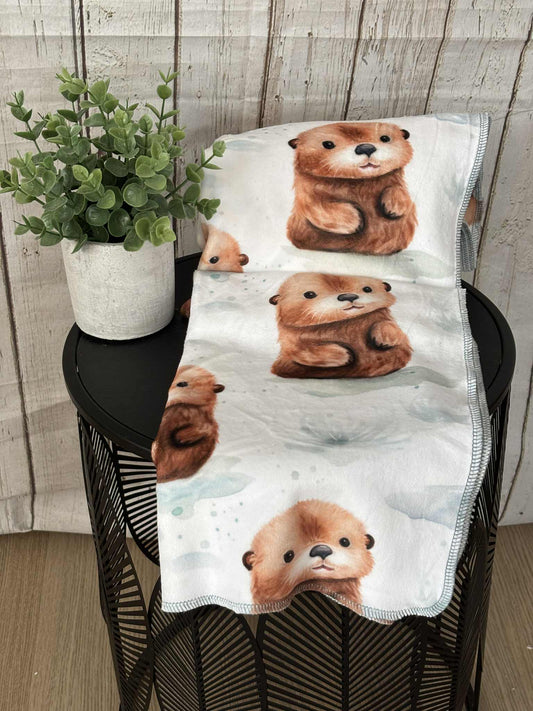 Couverture en squish  loutre neutre