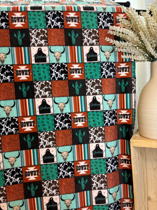 Couverture adulte en squish Patchwork