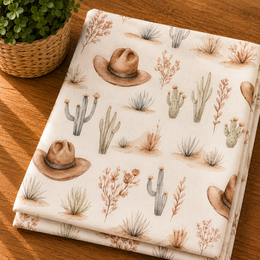 Couverture douceur chapeau cowboy