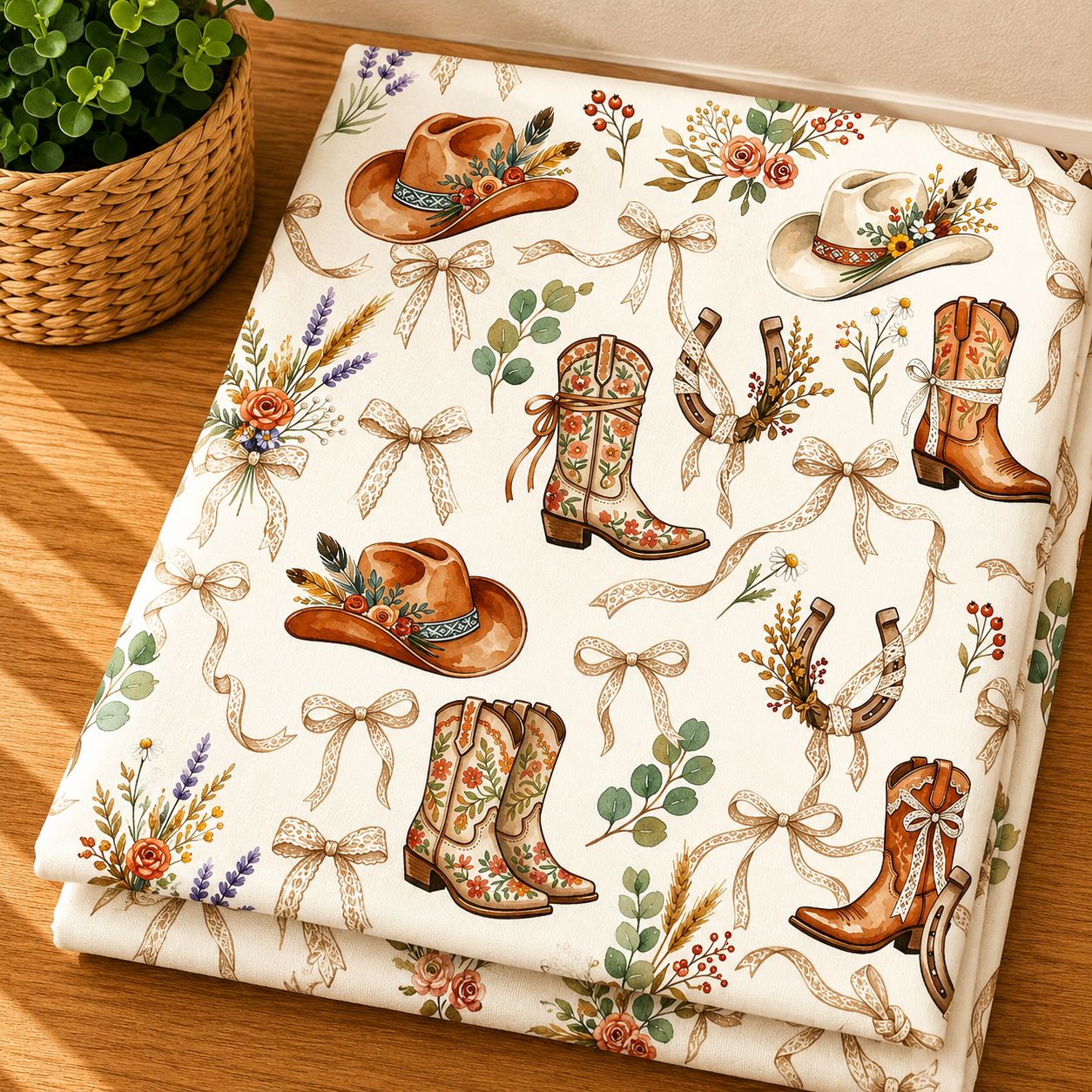 Couverture douceur western boho