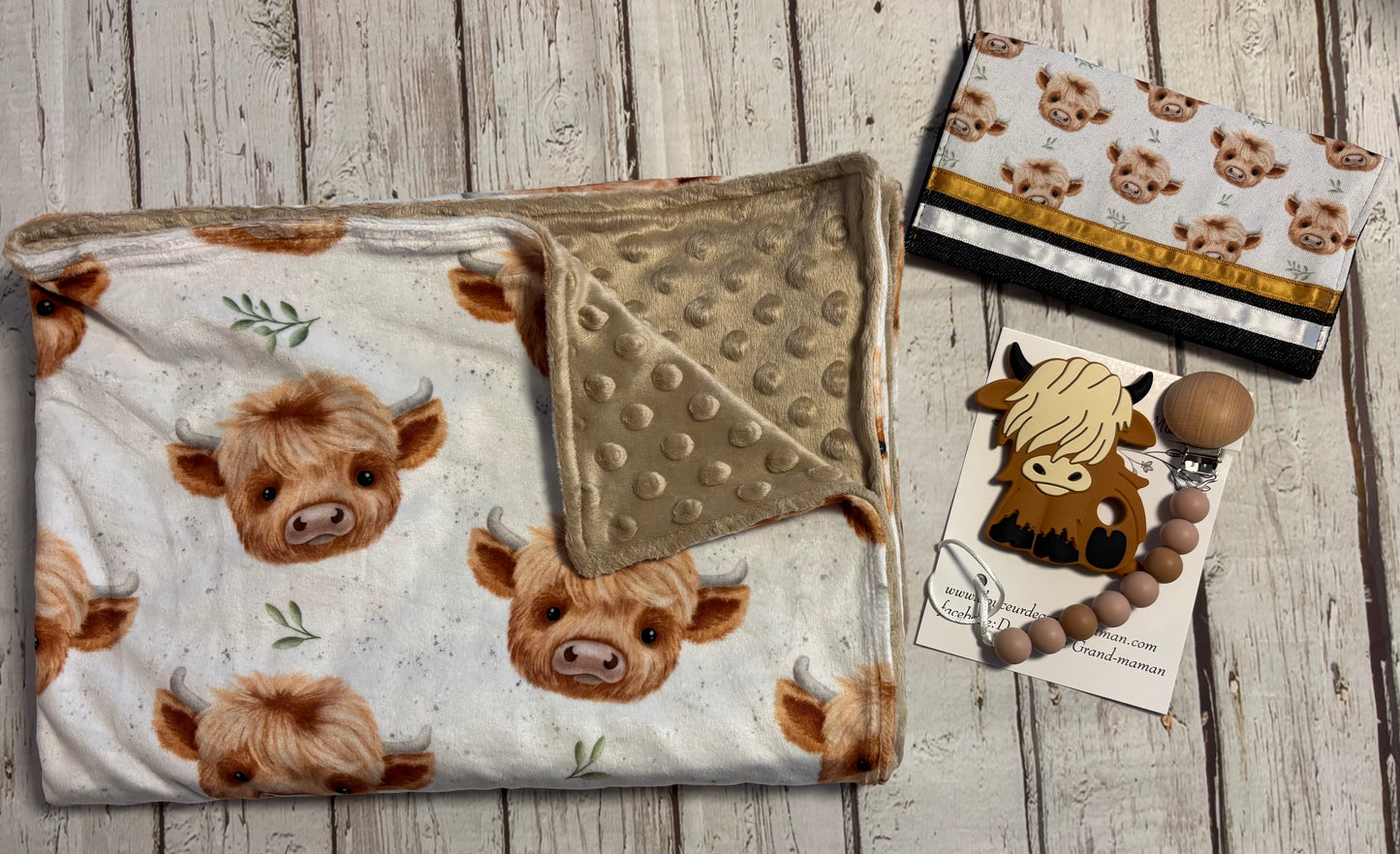 Ensemble cadeau Bébé highland